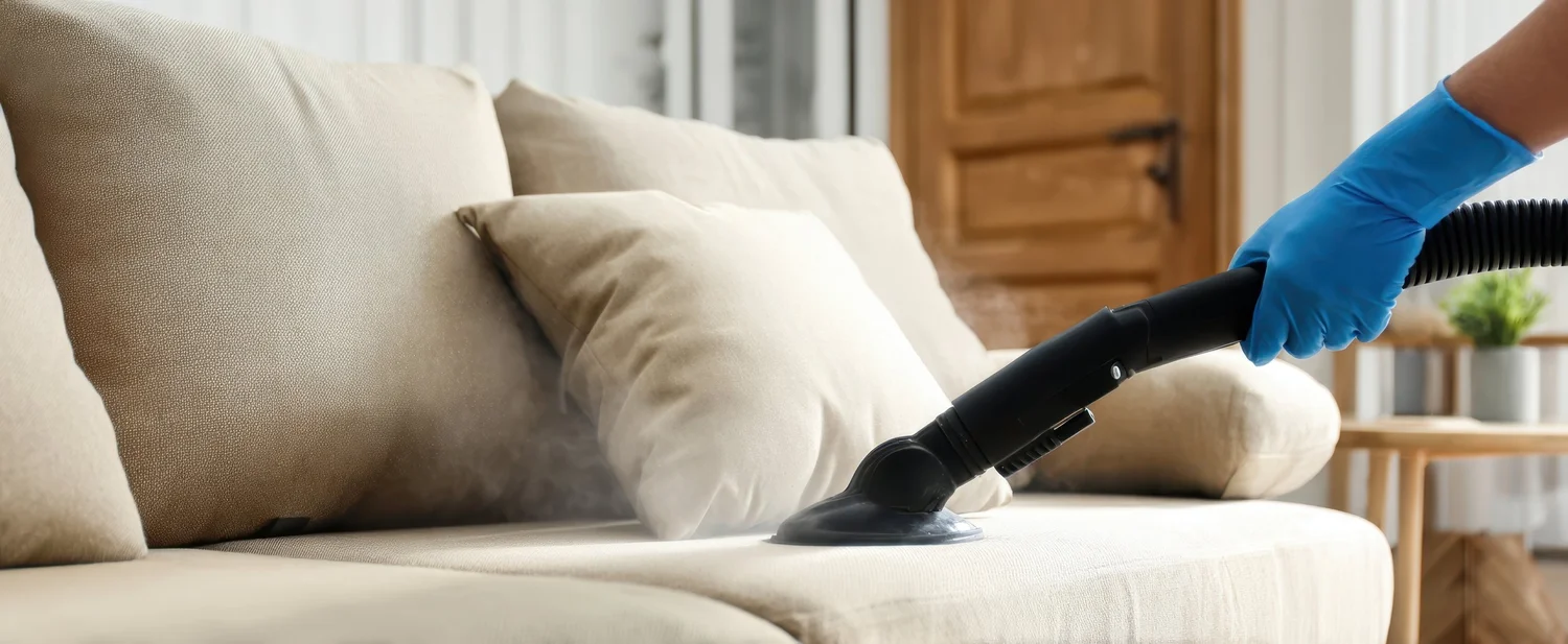 Zetel die professioneel wordt gereinigd